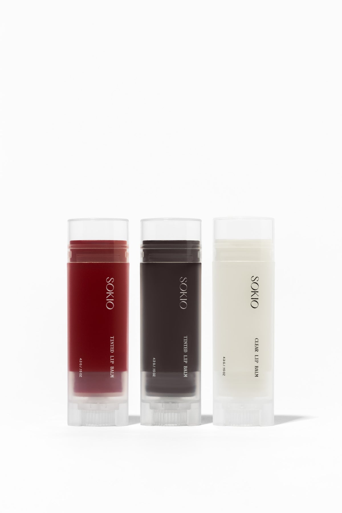 Sokio tinted lip balms kit